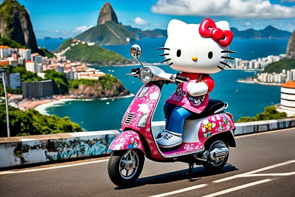 Scooter Hello Kitty Brasil