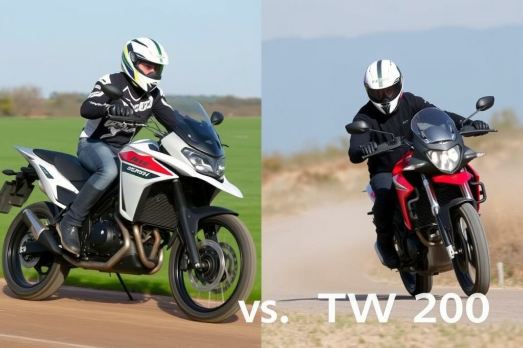 comparativo Serow 250 e TW200