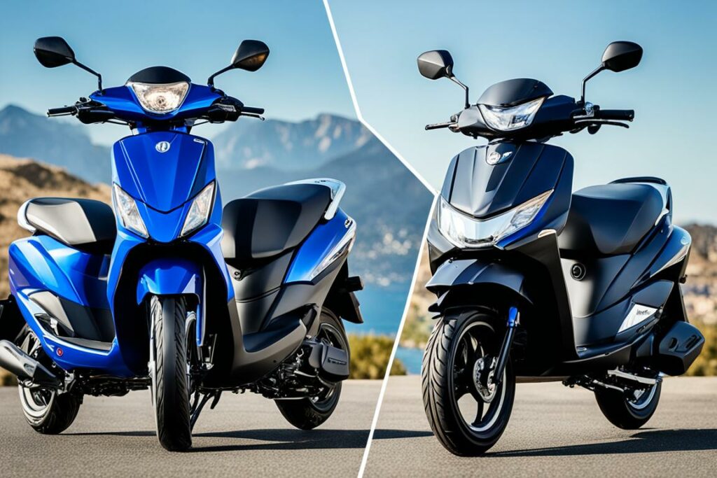 comparativo yamaha e honda