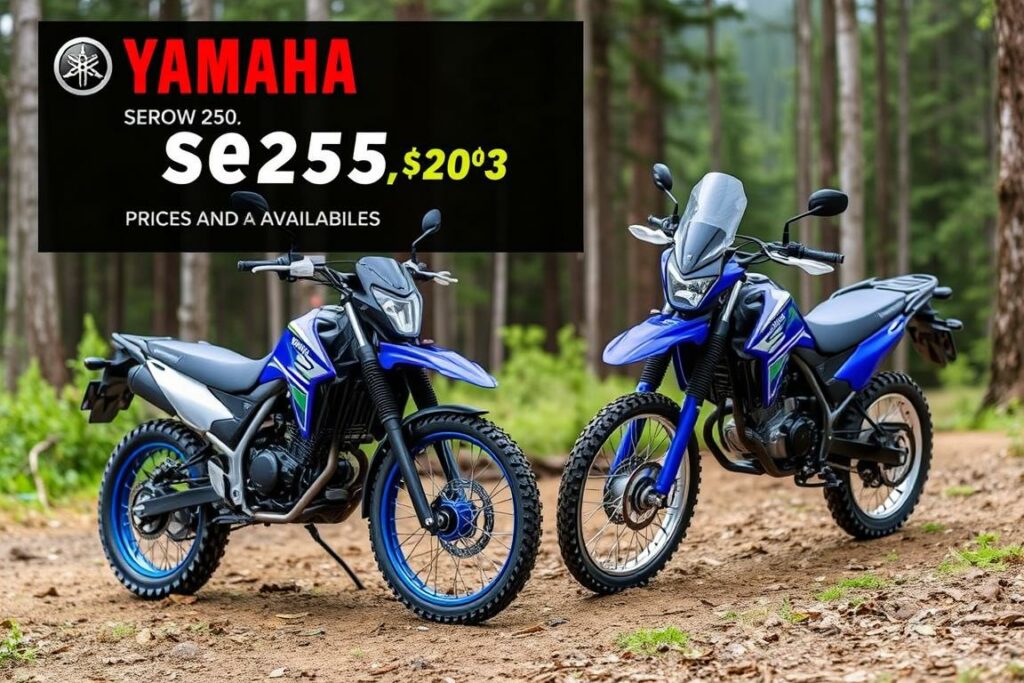 preços Yamaha Serow 250 e TW200