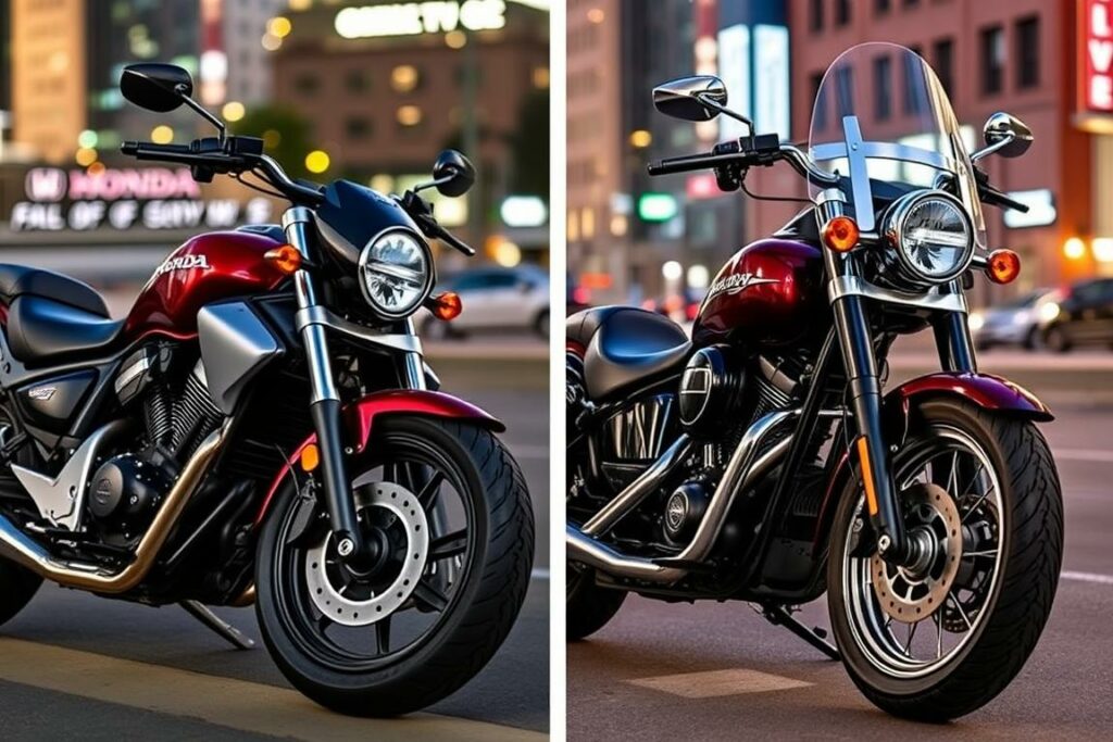 comparação honda rebel 1100 harley davidson