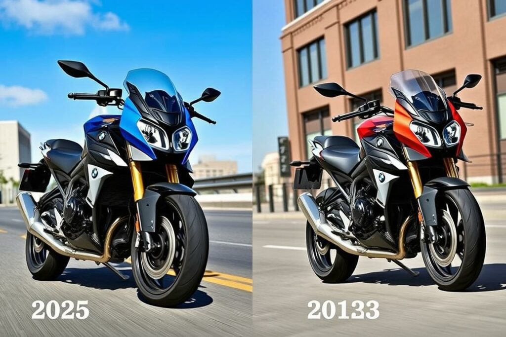 comparação bmw s 1000 r modelos anteriores